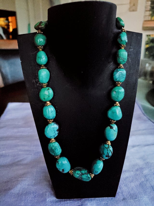 Tibetan Turquoise Coral アンティークネックレス Tibetan silver and sea coral Necklace | Tibet Shoppe