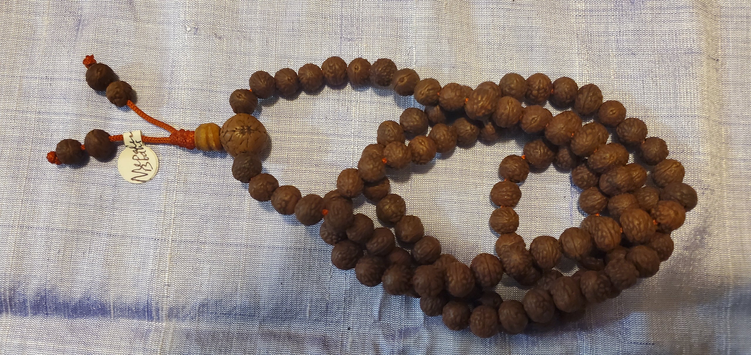 108ct 10mm Bajra India Bodhi Seed Mala from Nepal